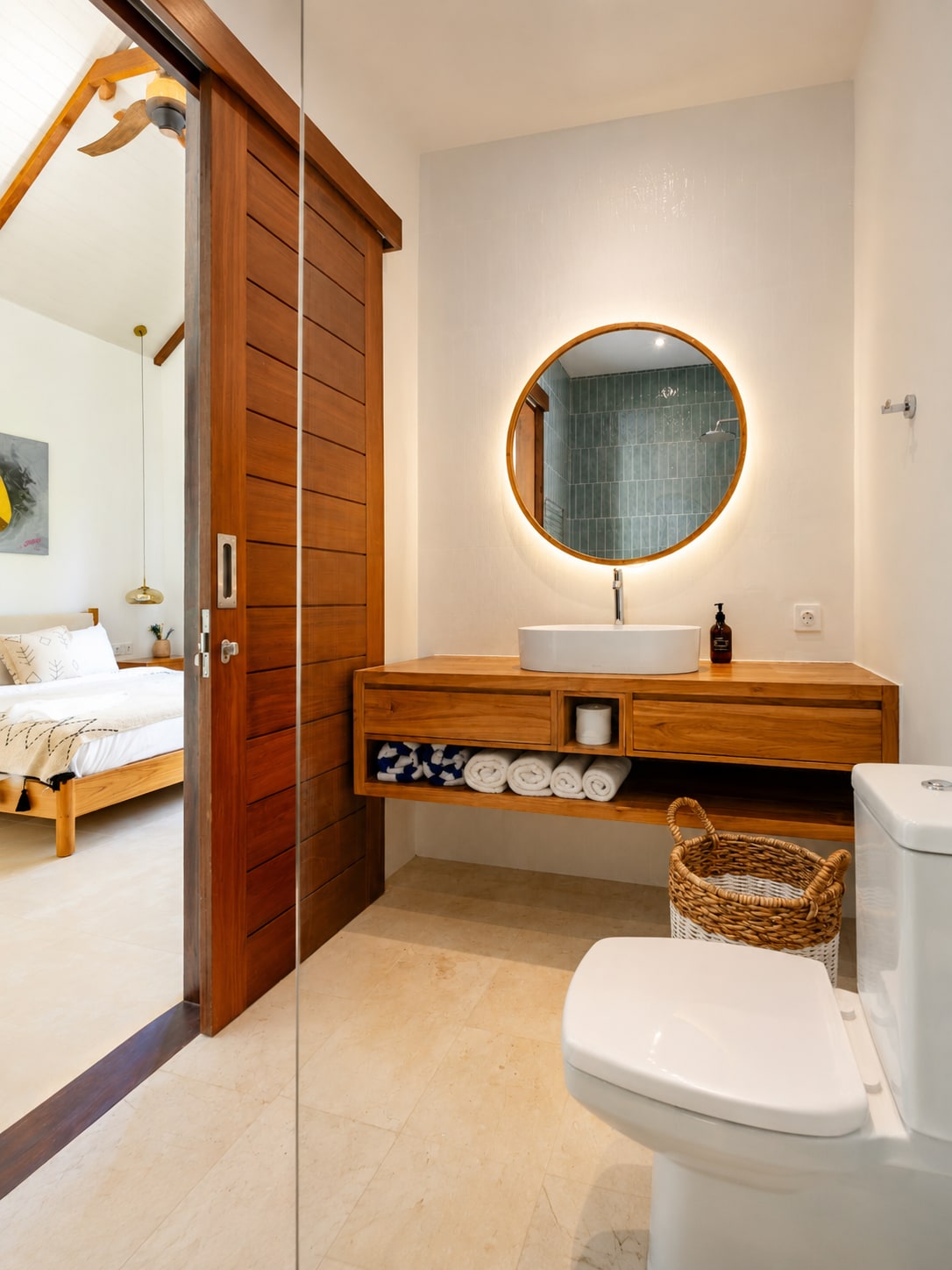 Modern 2BR Pool Townhouse in Sanur — Half bathroom photo 3