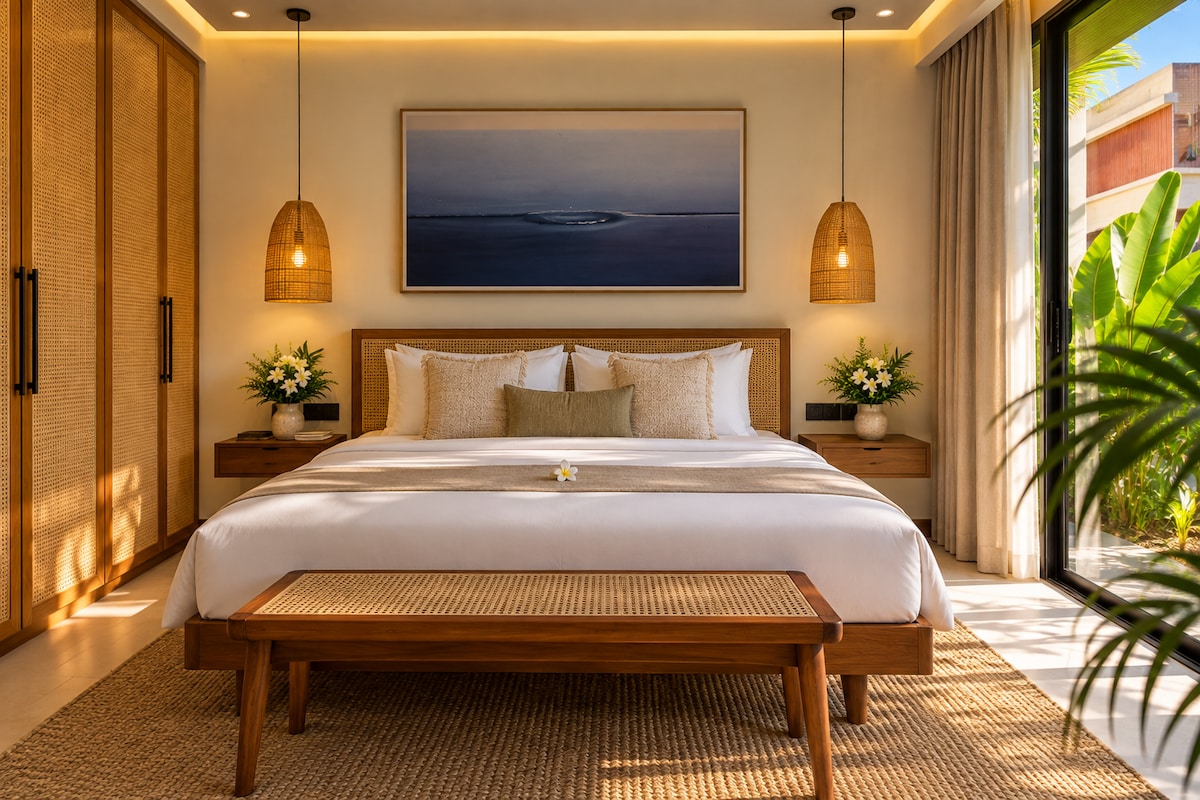 Sun-Lit 3BR Pool Villa in Sanur